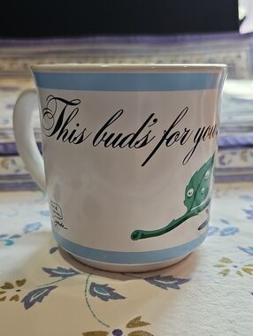 Vintage "This Bud's For You" Ceramic Mug